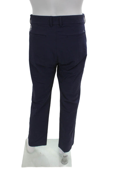 Kjus Mens Dress Pants Dark Blue Button 90% Polyamide Size 40
