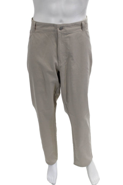 Peter Millar Mens Chino Pants Beige Button Big & Tall Size 42