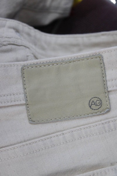 AG Adriano Goldschmied Mens White Jeans Button 34 Inseam Size 40