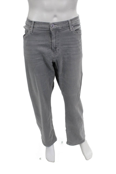 Paige Mens Jeans Gray Button Fly 32 Inseam Size 42