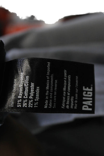 Paige Mens Jeans Gray Button Fly 32 Inseam Size 42