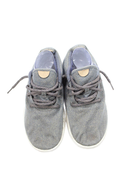 Allbirds Mens Lace Up Round Toe Wool Running Sneakers Gray White Size 10