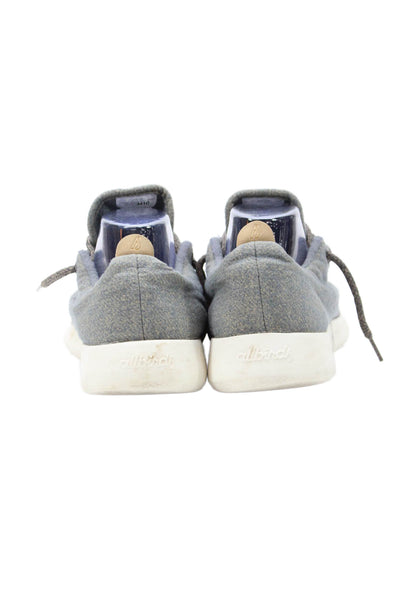 Allbirds Mens Lace Up Round Toe Wool Running Sneakers Gray White Size 10