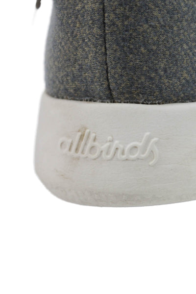 Allbirds Mens Lace Up Round Toe Wool Running Sneakers Gray White Size 10
