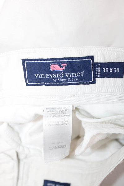 Vineyard Vines Men White Chinos Size 38