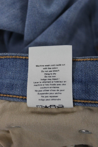 Rag & Bone Women Skinny Ankle Jeans Light Blue Mid Rise Inseam 30 Size 25