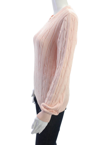 Kiltee Unisex Pink Pima Cotton Pullover Sweater Size M