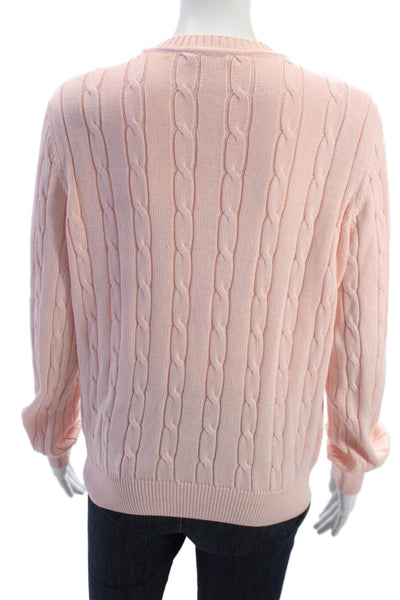 Kiltee Unisex Pink Pima Cotton Pullover Sweater Size M