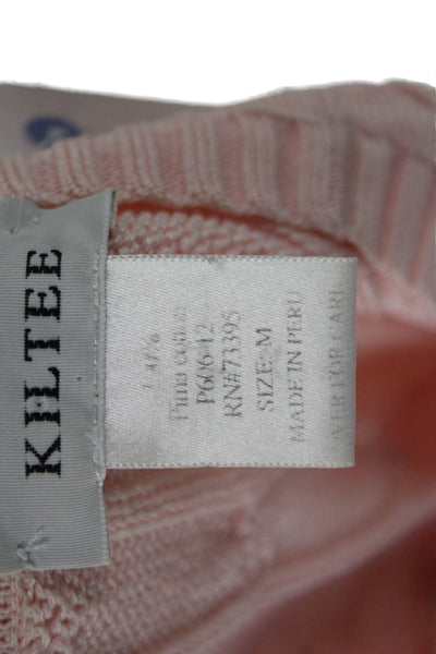 Kiltee Unisex Pink Pima Cotton Pullover Sweater Size M