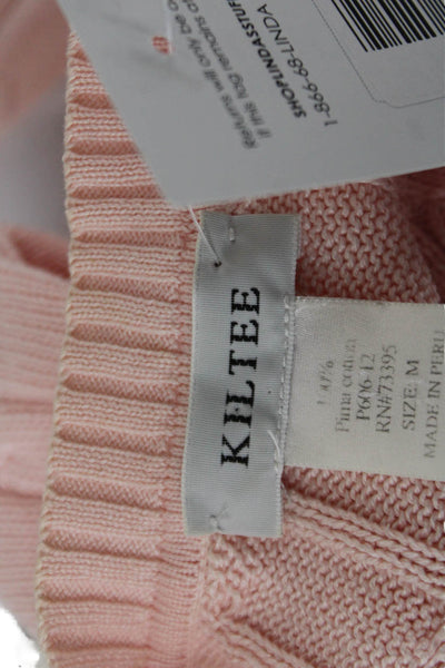 Kiltee Unisex Pink Pima Cotton Pullover Sweater Size M