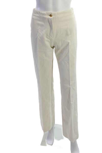 Michael Kors Unisex Chino Pants Beige 100% Cotton Button Solid Size 2