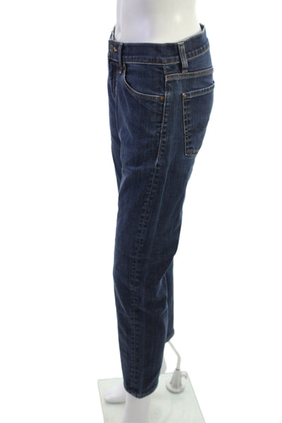 7 For All Mankind Women Cropped Dark Blue Jeans Size 28