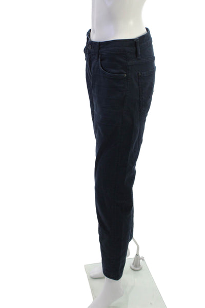 7 For All Mankind Mens Cropped Dark Blue Jeans Button Fly Size 29