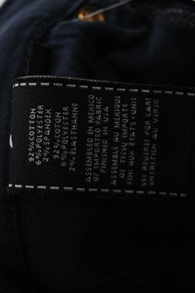 7 For All Mankind Mens Cropped Dark Blue Jeans Button Fly Size 29