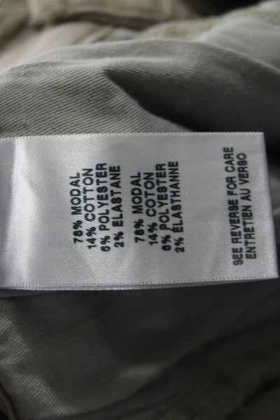 7 For All Mankind Unisex Cropped Ankle Khakis Pants Beige Size 28