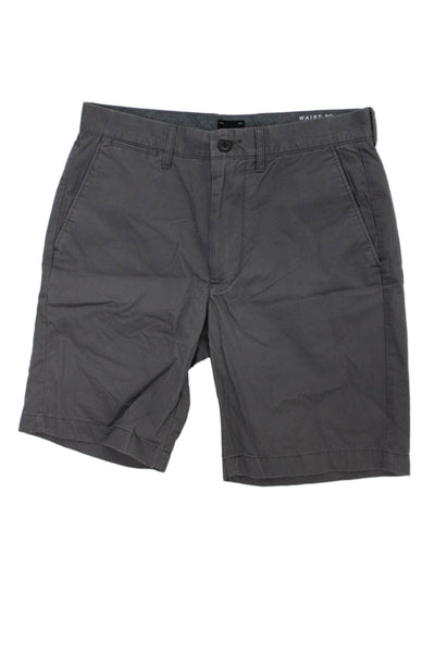 J Crew Mens Chino Shorts Dark Gray Cotton Elastane Button Size 29