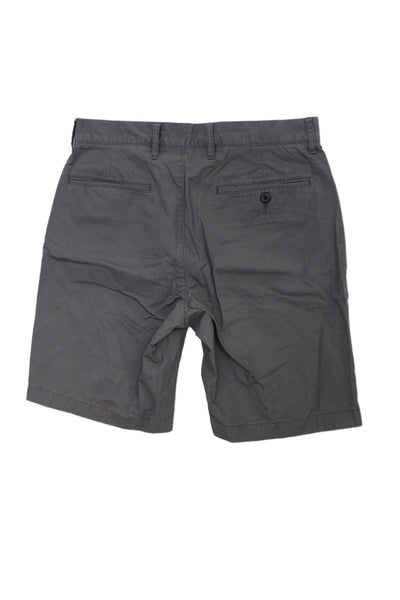 J Crew Mens Chino Shorts Dark Gray Cotton Elastane Button Size 29