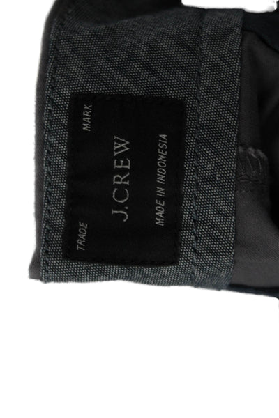J Crew Mens Chino Shorts Dark Gray Cotton Elastane Button Size 29