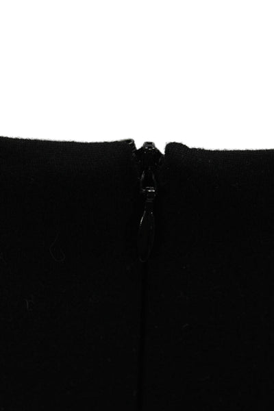 Amanda Uprichard Women Black Long Sleeve Zip Blouse Petite Size S