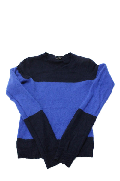 Theory Childrens Girls Cashmere Long Sleeves Sweater Blue Size Small
