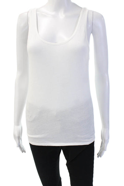 Rag & Bone Jean Women Basic White Cotton Round Neck Sleeveless Tank Size S