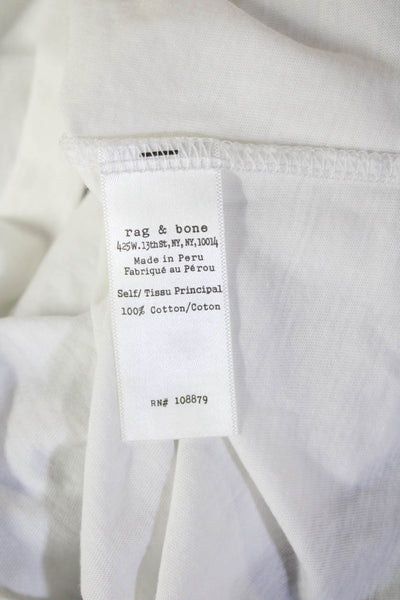 Rag & Bone Jean Women Basic White Cotton Round Neck Sleeveless Tank Size S