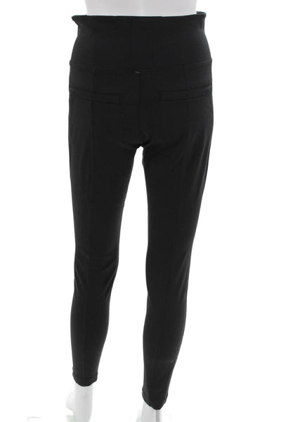Athleta Women Ankle Jegging Biker Black Polyurethane Polyester Spandex Size S