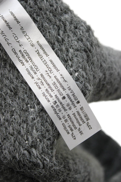 Zara Unisex Cardigan Dark Gray V Neck Button Long Sleeve Size S