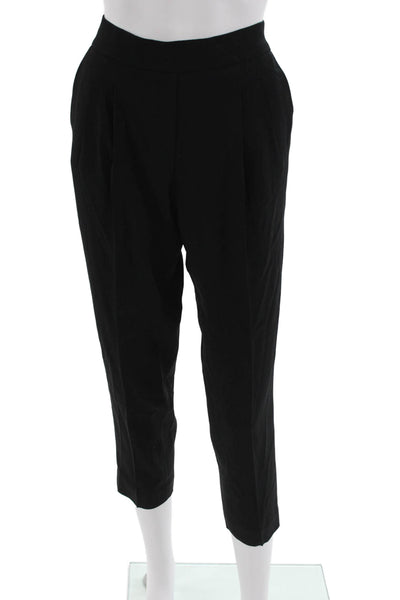 Babaton Womens Ankle Cropped Dress Pants Black Size 6
