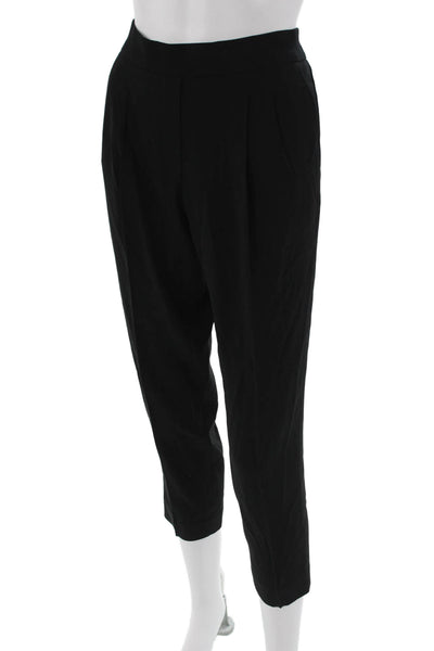 Babaton Womens Ankle Cropped Dress Pants Black Size 6