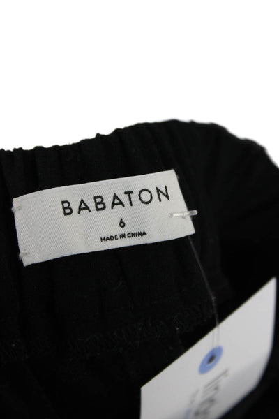 Babaton Womens Ankle Cropped Dress Pants Black Size 6
