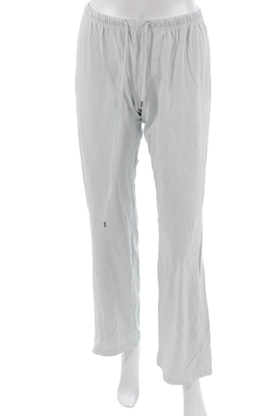 Escada Sport Unisex Light Blue Drawstring Sweatpants Designer Size S
