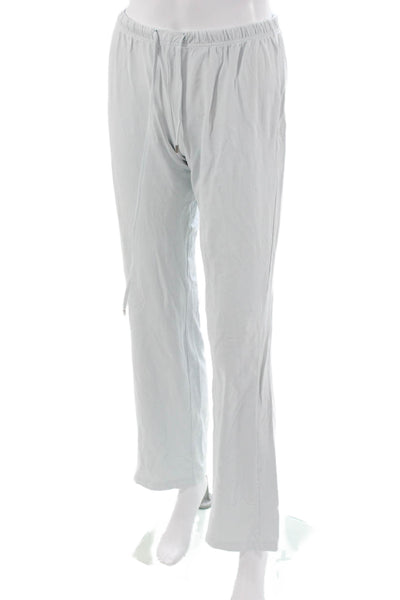 Escada Sport Unisex Light Blue Drawstring Sweatpants Designer Size S