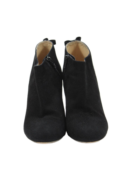 Kate Spade New York Womens Suede Netta Ankle Boots Black Size 9.5 Medium