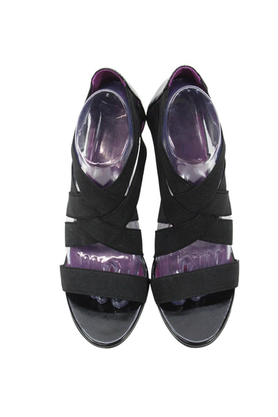 Tahari Womens Strappy Ashley Sandal Heels Black Size 9 Medium