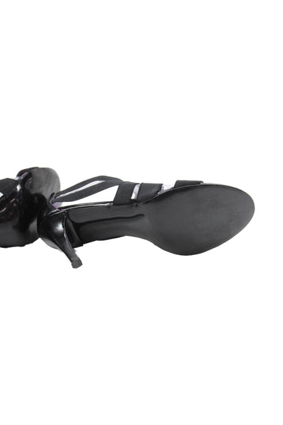 Tahari Womens Strappy Ashley Sandal Heels Black Size 9 Medium