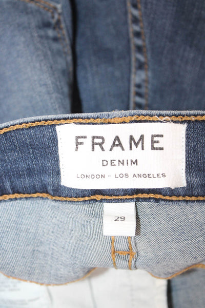 Frame Denim Womens Dark Blue Cropped Ankle Skinny Jeans Size 29