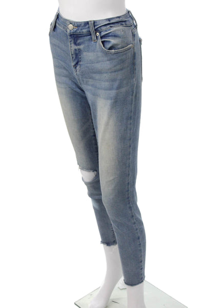 Pistola Women Skinny Cropped Ankle Jeans Blue High Rise Size 28