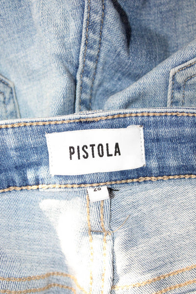 Pistola Women Skinny Cropped Ankle Jeans Blue High Rise Size 28