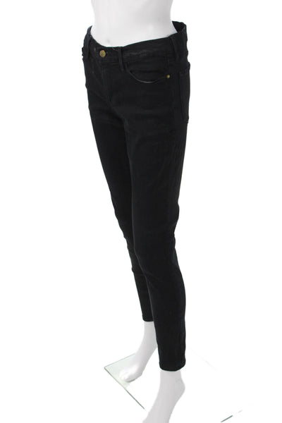 Frame Denim Womens Black Skinny Ankle Jeans Size 29
