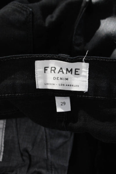 Frame Denim Womens Black Skinny Ankle Jeans Size 29