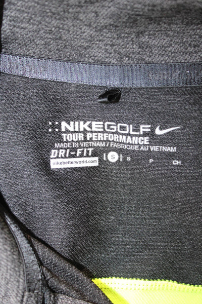 Nike Golf Women Sleeveless Polo Tank Collared Dark Gray Polyester Size S
