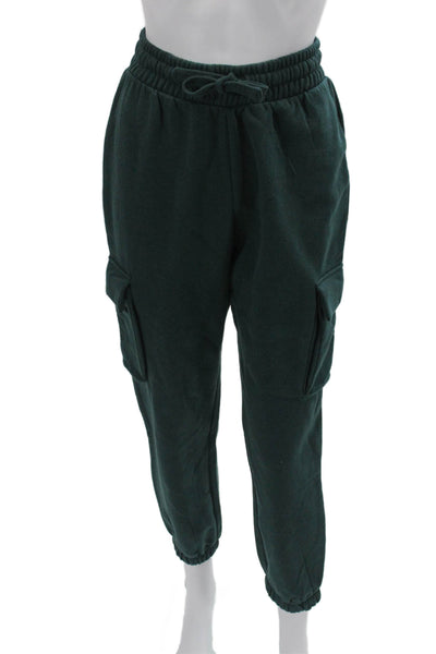 Zara Mens Cargo Jogger Pants Army Green Drawstring Size S