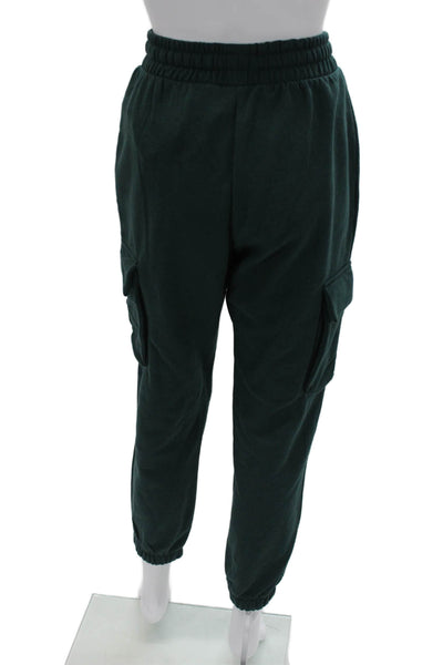 Zara Mens Cargo Jogger Pants Army Green Drawstring Size S