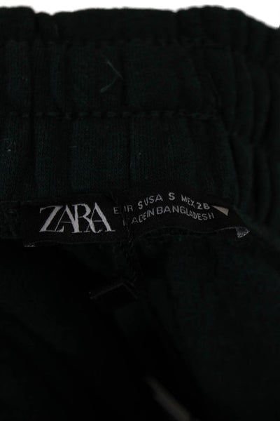 Zara Mens Cargo Jogger Pants Army Green Drawstring Size S