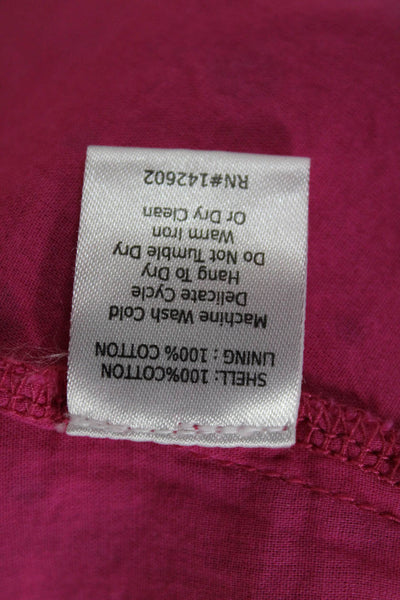 STS Sail To Sable Women Pink Geometric Sleeveless Round Neck Blouse Size S
