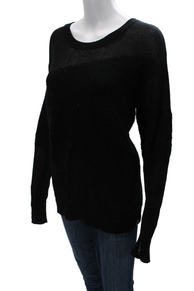 One Teaspoon Unisex Black Cotton Blend Pullover Sweater Grunge Size M