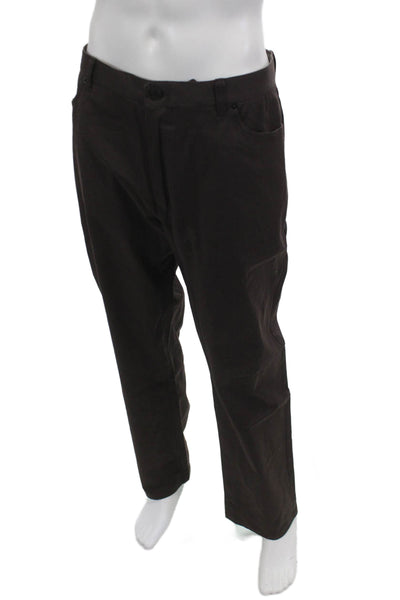 Ermenegildo Zegna Mens Dress Pants Brown Big and Tall Size 62