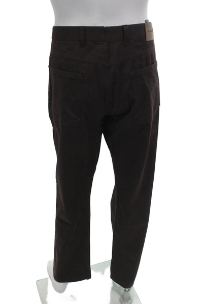 Ermenegildo Zegna Mens Dress Pants Brown Big and Tall Size 62