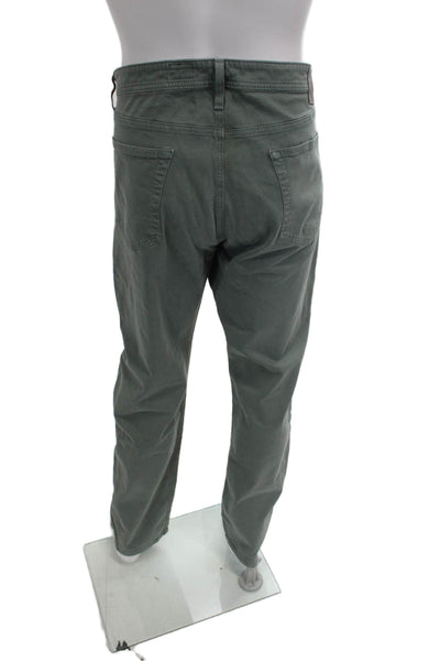 AG Adriano Goldschmied Mens Green Chinos Size 40